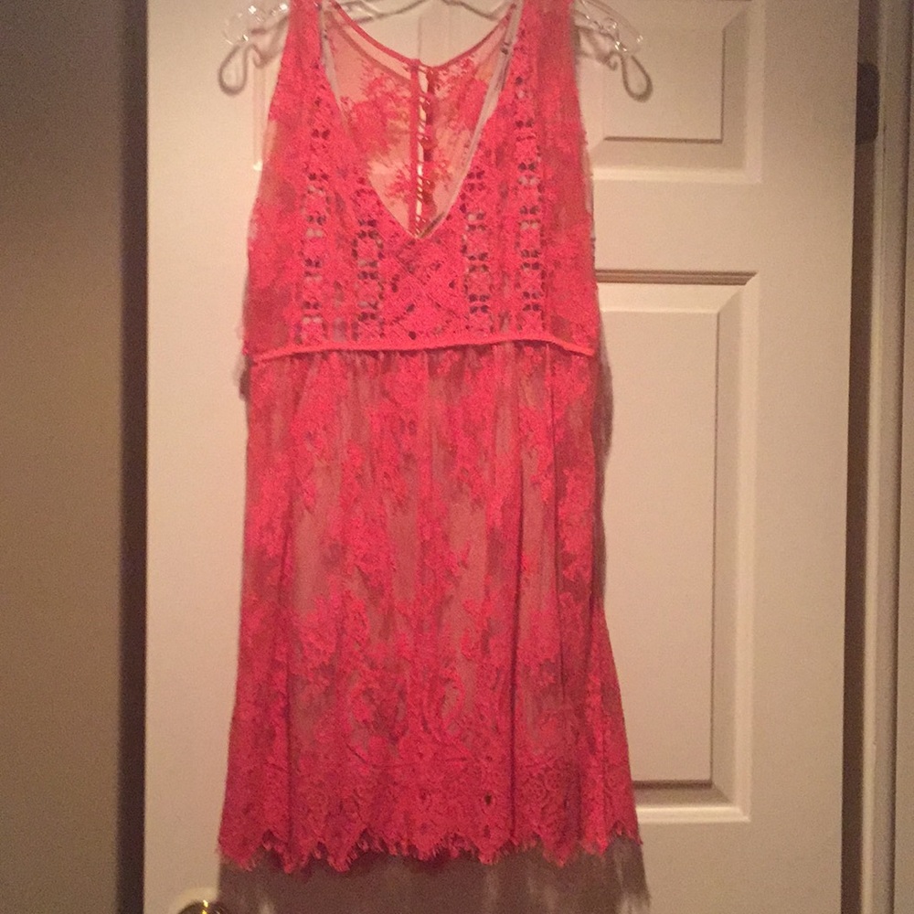 Plenty/Tracy Reese Dark Orange, Lace Dress-P-